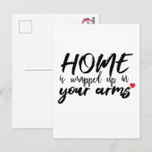 briefkaart 'Home is' Citaat (Voorkant / Achterkant)