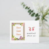 Briefkaart Home Sweet Home Zonder zoetkracht zonde (Staand voorkant)