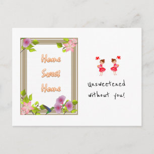 Briefkaart Home Sweet Home Zonder zoetkracht zonde