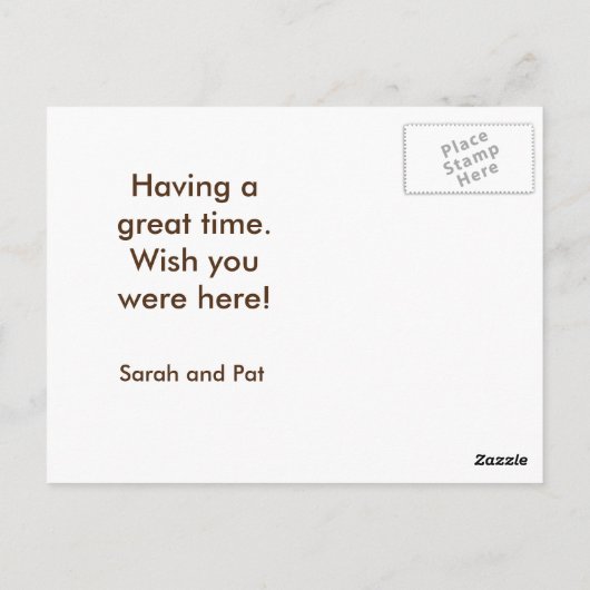 Briefkaart Home Sweet Motor Home (Achterkant)