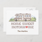Briefkaart - Home Sweet Motorhome (Voorkant / Achterkant)