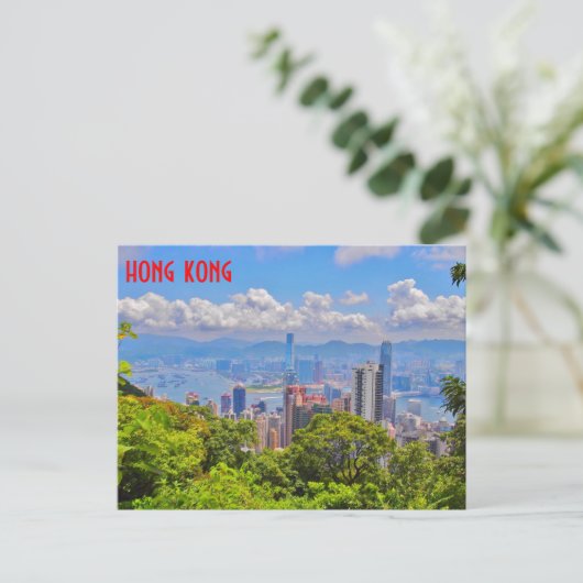 Briefkaart Hongkong (Staand voorkant)