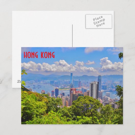 Briefkaart Hongkong (Voorkant / Achterkant)