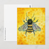 Briefkaart honingbijengoud (Voorkant / Achterkant)