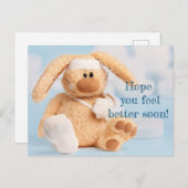 Briefkaart Hoop dat je je snel beter voelt (Voorkant / Achterkant)