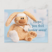 Briefkaart Hoop dat je je snel beter voelt (Voorkant)