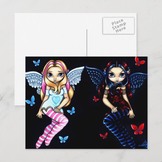 briefkaart "Hoop en wanhoop" (Voorkant / Achterkant)