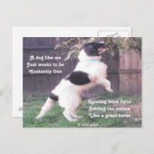 Briefkaart Hoorsteengedicht door Ladee Basset (Voorkant / Achterkant)