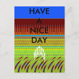 Briefkaart horizontale Sjabloon