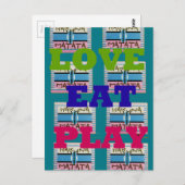 Briefkaart horizontale Sjabloon (Voorkant / Achterkant)