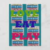 Briefkaart horizontale Sjabloon (Voorkant)