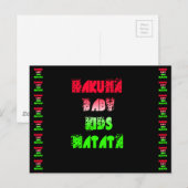 Briefkaart horizontale Sjabloon (Voorkant / Achterkant)