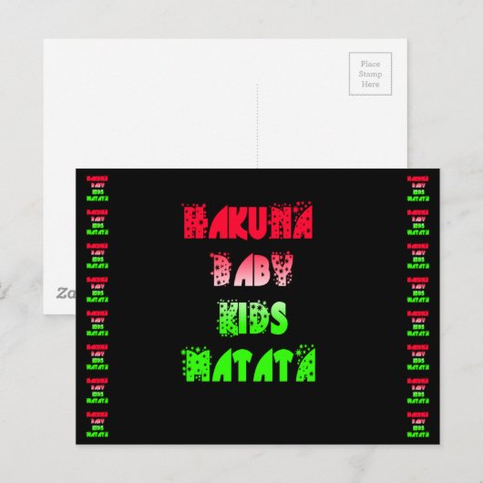 Briefkaart horizontale Sjabloon (Voorkant / Achterkant)