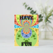 Briefkaart horizontale Sjabloon (Staand voorkant)