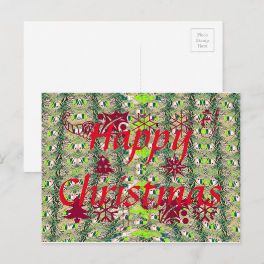 Briefkaart horizontale Sjabloon (Voorkant / Achterkant)