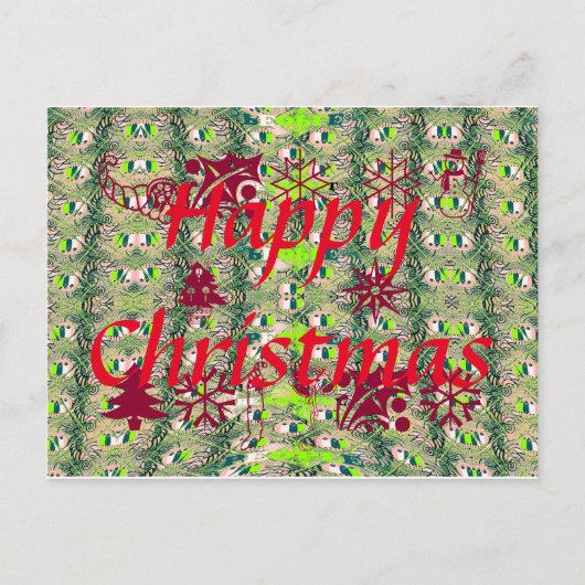 Briefkaart horizontale Sjabloon (Voorkant)