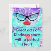 Briefkaart horizontale Sjabloon (Voorkant / Achterkant)