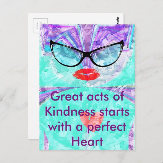 Briefkaart horizontale Sjabloon (Voorkant / Achterkant)