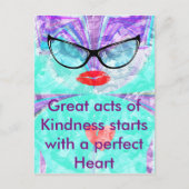 Briefkaart horizontale Sjabloon (Voorkant)