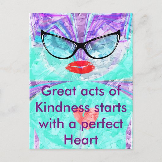 Briefkaart horizontale Sjabloon (Voorkant)