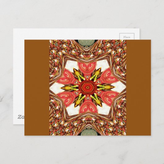 Briefkaart horizontale Sjabloon (Voorkant / Achterkant)