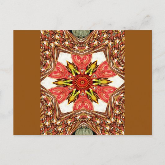 Briefkaart horizontale Sjabloon (Voorkant)