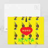 Briefkaart horizontale Sjabloon (Voorkant / Achterkant)