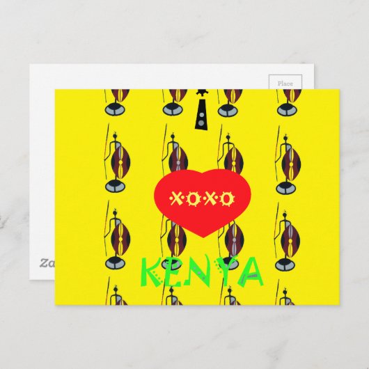 Briefkaart horizontale Sjabloon (Voorkant / Achterkant)