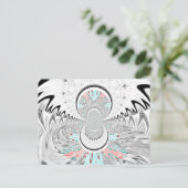 Briefkaart horizontale Sjabloon (Staand voorkant)