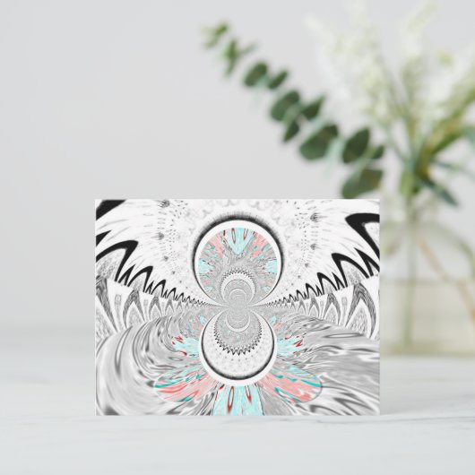 Briefkaart horizontale Sjabloon (Staand voorkant)