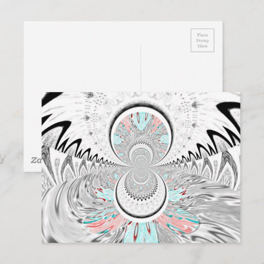 Briefkaart horizontale Sjabloon (Voorkant / Achterkant)