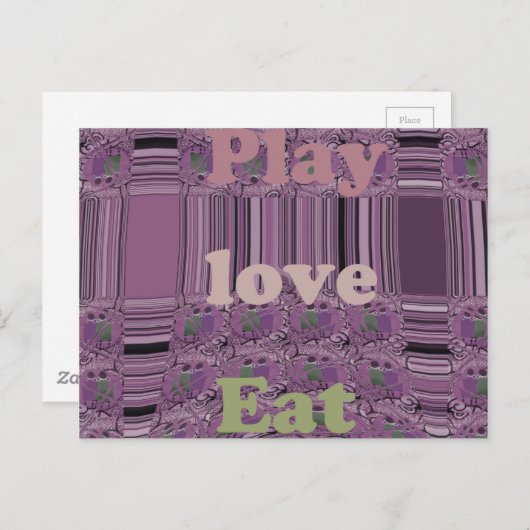 Briefkaart horizontale Sjabloon (Voorkant / Achterkant)