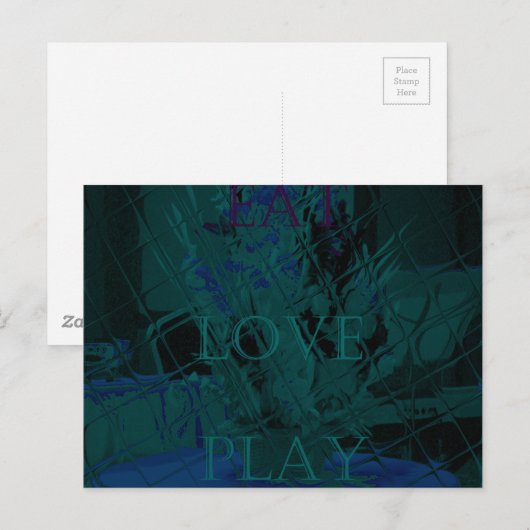 Briefkaart horizontale Sjabloon (Voorkant / Achterkant)