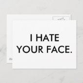 Briefkaart horizontale Sjabloon (Voorkant / Achterkant)