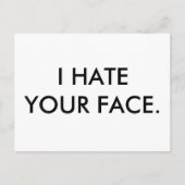 Briefkaart horizontale Sjabloon (Voorkant)