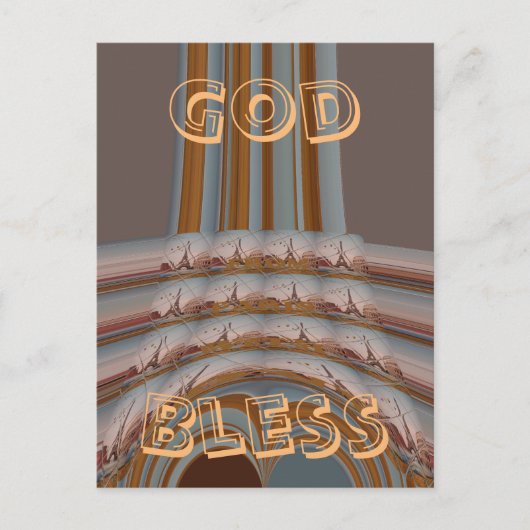 Briefkaart horizontale Sjabloon (Voorkant)