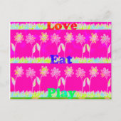 Briefkaart horizontale Sjabloon (Voorkant)