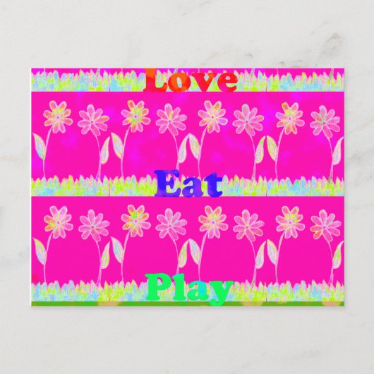 Briefkaart horizontale Sjabloon (Voorkant)