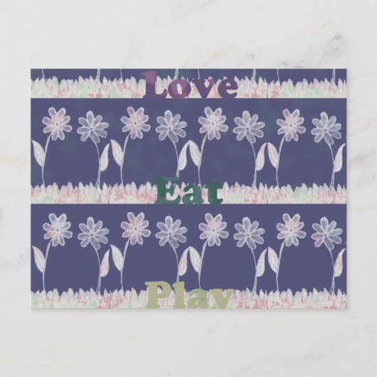 Briefkaart horizontale Sjabloon (Voorkant)