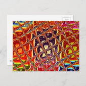 Briefkaart horizontale Sjabloon (Voorkant / Achterkant)