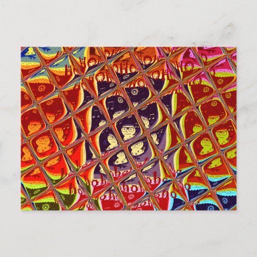 Briefkaart horizontale Sjabloon (Voorkant)