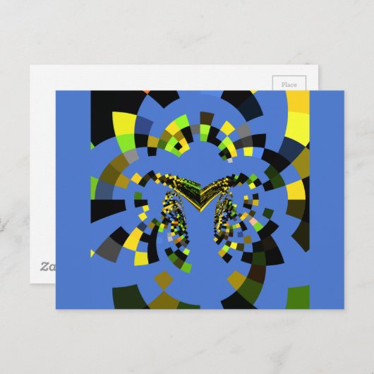 Briefkaart horizontale Sjabloon (Voorkant / Achterkant)