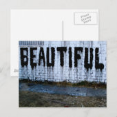 Briefkaart horizontale Sjabloon (Voorkant / Achterkant)