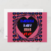 Briefkaart horizontale Sjabloon (Voorkant / Achterkant)