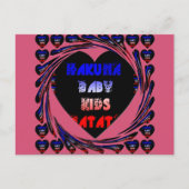 Briefkaart horizontale Sjabloon (Voorkant)