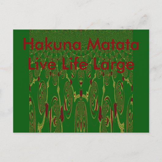 Briefkaart horizontale Sjabloon (Voorkant)