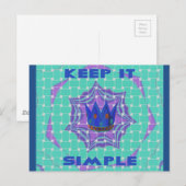 Briefkaart horizontale Sjabloon (Voorkant / Achterkant)