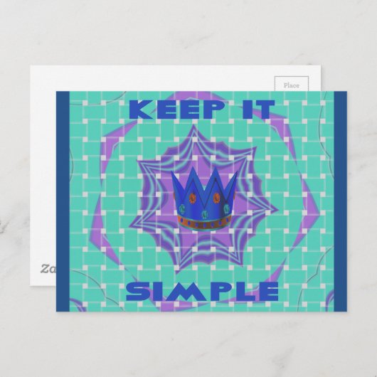 Briefkaart horizontale Sjabloon (Voorkant / Achterkant)