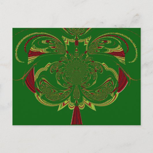 Briefkaart horizontale Sjabloon (Voorkant)