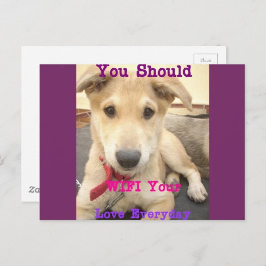 Briefkaart horizontale Sjabloon (Voorkant / Achterkant)